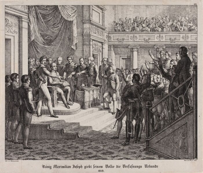 Datei:MaxI.Joseph Verfassung Bayern 1818.jpg