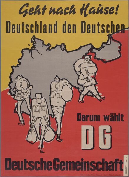 Datei:Plakat Deutsche Gemeinschaft 1949.jpg