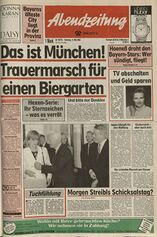 Titelblatt der AZ vom 11.5.1993. (AZ)