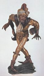 Moriskentänzer: Figur mit löwenkopfbesetzter Mütze. (Foto: Münchner Stadtmuseum, Sammlung Angewandte Kunst, Inv.-Nr. K lc/229)