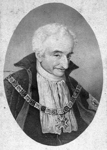 Maximilian Graf von Montgelas (1759-1837) war von 1799 bis 1817 führender Minister Max I. Josephs. Von 1799 bis 1817 war er Minister des Äußeren. Fotografie eines Gemäldes. (Bayerische Staatsbibliothek, Bildarchiv port-009383)