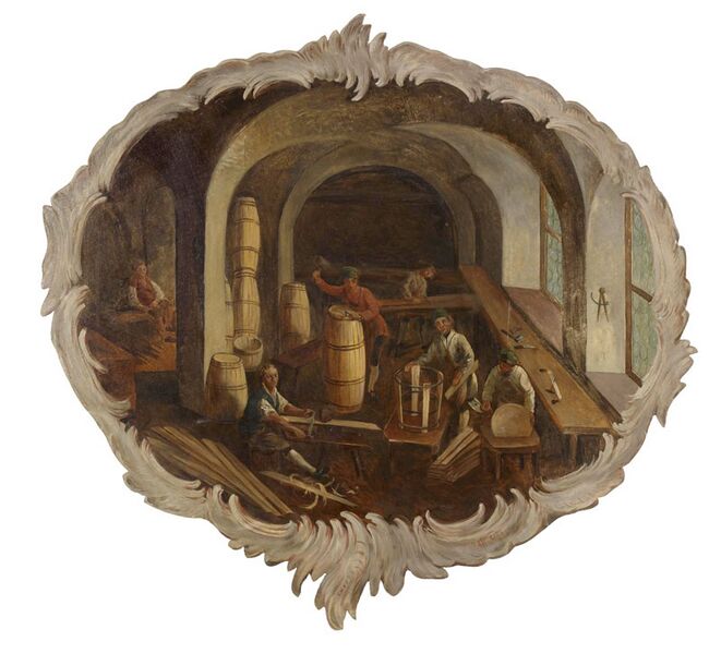 Datei:Traunsteiner Salinenzyklus Kueferei.jpg