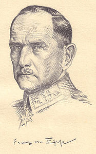 Franz von Epp (1868-1947), Zeichnung nach einer Fotografie. Abb.: Das Bayerland 44 (1933), vor 577. (Bayerische Staatsbibliothek, 4 Bavar. 198 t-44)