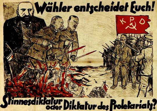 Kommunistische Partei Deutschlands (KPD), 1919-1933/1945-1956 ...