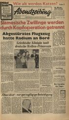 Titelblatt der AZ vom 7.1.1953. (AZ)