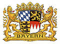 Der Fränkische Rechen im Wappen des Freistaates Bayern von 1923. (Grafik: Max Reinhart, Passau)