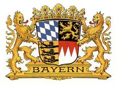 Der Fränkische Rechen im Wappen des Freistaates Bayern von 1923. (Grafik: Max Reinhart, Passau)