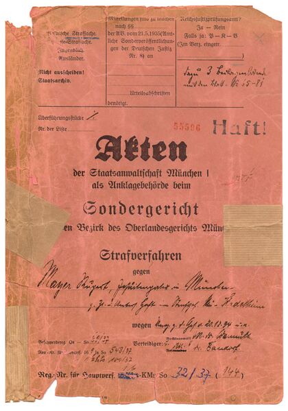 Datei:Verfahrensakte Rupert Mayer.jpg