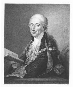 Maximilian von Montgelas (1759-1838) war von 1799 bis 1817 leitender Minister der bayerischen Regierung unter König Max I. Joseph (reg. 1806-1825). Kupferstich von Joseph Rauschmayr (1758-1815), 1810. (Bayerische Staatsbibliothek, Bildachriv port 007272)