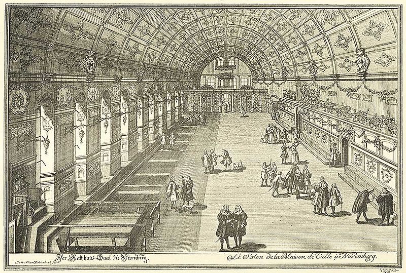 Datei:Rathaussaal Nuernberg 1700.jpg