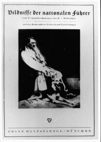 Adolf Hitler, aus: Bildnisse der nationalen Führer, Hanfstaengl Verlag, München. (Bayerische Staatsbibliothek, Fotoarchiv Hoffmann)