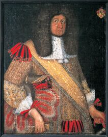 Eitel Heinrich Fuchs von Bimbach, Ritterhauptmann des Kantons Baunach. (Ölgemälde im Schloss Burgpreppach)