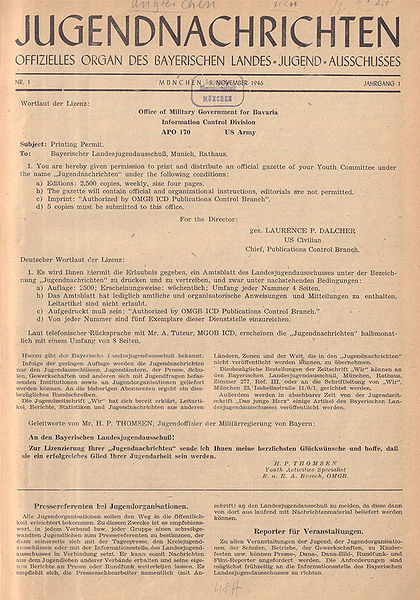 Datei:Titelblatt Jugendnachrichten 1946.jpg