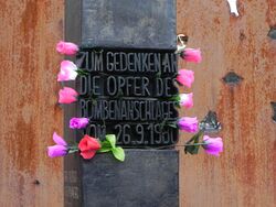 Das umgestaltete Mahnmal, eingeweiht 2008. (Foto: 2014, privat)