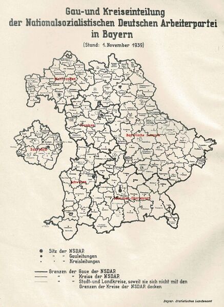 Datei:Gaukreiseinteilung NSDAP Bayern 1939.jpg