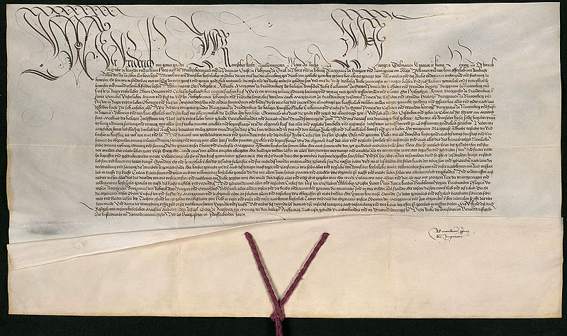 Datei:Urkunde ks Bestaetigung Dispositio Achillea.jpg