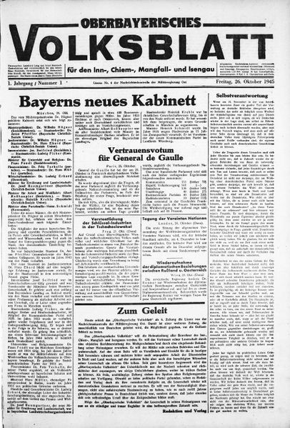 Datei:Oberbayerisches Volksblatt Erstausgabe 1945.jpg