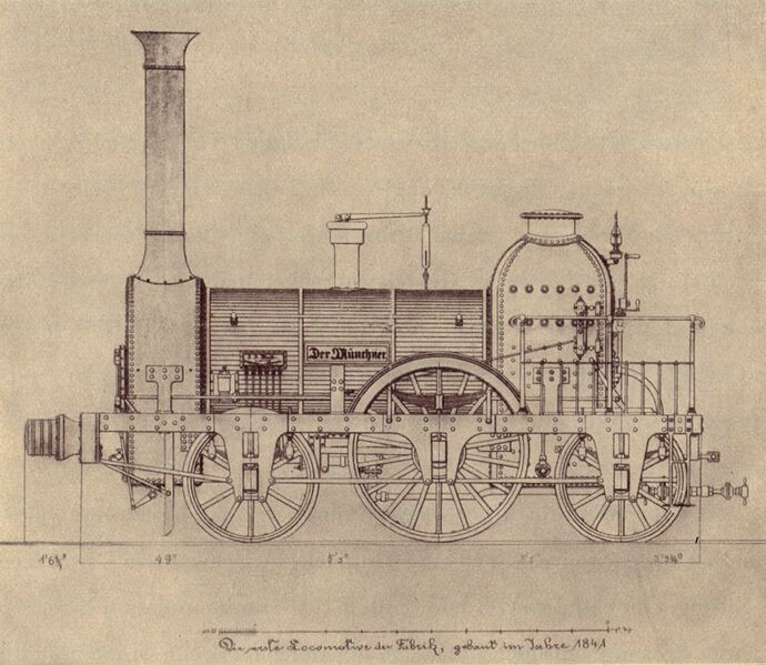 Datei:Lokomotive Der Muenchner 1841.jpg