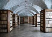 Staatliche Bibliothek Passau: Die Bibliothek ist im 1612 von Erzherzog Leopold von Österreich (1586-1632, Fürstbischof von Passau 1598-1625) gegründeten ehem. Passauer Jesuitenkolleg untergebracht. Der sog. Stucksaal (ca. 1740) beeindruckt durch seine authentische Ausstattung im Rokokostil. (Foto: Staatliche Bibliothek Passau)