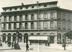 Börsengebäude, um 1900. (Bayerisches Wirtschaftsarchiv, V16, 105)
