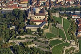 Würzburg, Marienberg, Luftbild. (Foto: Klaus Leidorf)