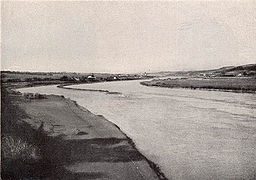 Die Kachletbaustelle vor Beginn der Arbeit. (in: Heinrich Brüschwien/Josef Held, Rhein-Main-Donau. Die Geschichte einer Wasserstraße, Regensburg 1929, Bildanhang)