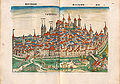 Darstellung der Stadt Nürnberg. (Bayerische Staatsbibliothek Rar 287, fol. 99v-100)