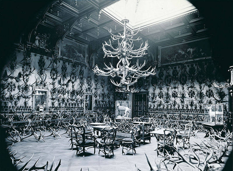 Datei:Geweihsammlung Graf von Arco-Zinneberg.jpg