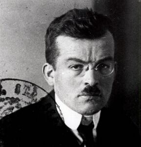 Karl Gareis (USPD, 1889-1921), Passfoto, undatiert. (Staatsarchiv München, Pol. Dir. 8079/II)