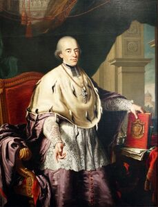 Trienter Bischof Emanuel Maria von Thun und Hohenstein (1753-1818), Porträt von Domenico Zeni (1762–1819), 1807. (Foto von Sailko, lizenziert durch CC BY-SA 4.0, via Wikimedia Commons)