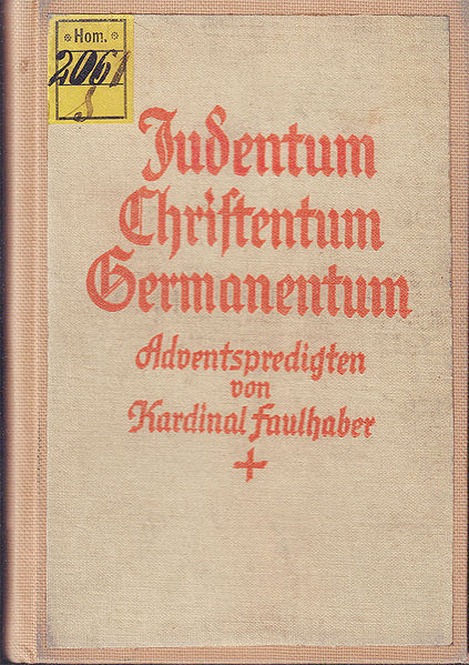 Datei:Cover Faulhaber Adventspredigten.jpg