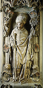 Grabmal des Bischofs Rudolf von Scherenberg (reg. 1466-1495) im Würzburger Dom, geschaffen von Tilmann Riemenschneider (1460-1531). (Foto: Ulrich Kneise)