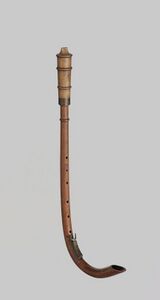 Krummhorn in Tenorlage, Venedig um 1500. (Germanisches Nationalmuseum, Nürnberg, MI109)