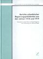 Reihe 12 - Amtliche Berichte aus dem Bayerichen-Schwaben. Karl Filser; Rudolf Vogel; Mitwirkung von Gerhard Hetzer: Berichte schwäbischer Regierungspräsidenten aus den Jahren 1918 und 1919. (Veröffentlichungen der Schwäbischen Forschungsgemeinschaft, Band 1, 2006)