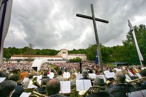 Der Bayerische Kirchentag 2006 auf dem Hesselberg. (Foto: privat)