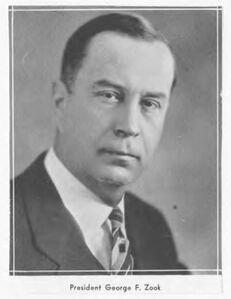 George F. Zook (Pädagoge, 1885–1951). (University of Akron Photographs, 123B_79a)
