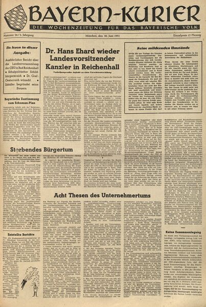 Datei:Titelseite Bayernkurier 30.6.1951.jpg