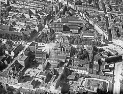 Betriebsanlagen der Löwenbrauerei, 1923. (Fotografie, Bayerisches Wirtschaftsarchiv F2, 9638)
