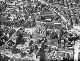 Betriebsanlagen der Löwenbrauerei, 1923. (Fotografie, Bayerisches Wirtschaftsarchiv F2, 9638)