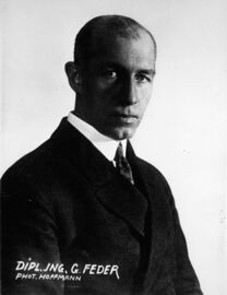 Gottfried Feder. (Bayerische Staatsbibliothek, Bildarchiv hoff-990)