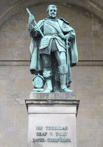 Statue von Johann T’Serclaes Graf von Tilly (Bayerischer Feldherr, 1559-1632). (Fotografie: Daniel Rittenauer)