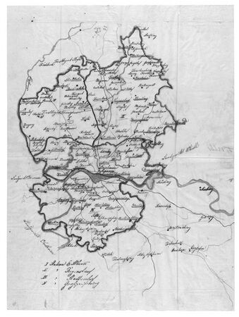 Vorschlag zur Einteilung der Brigade Stadtamhof, 1869. (Staatsarchiv Amberg, Kammer des Innern 25646)