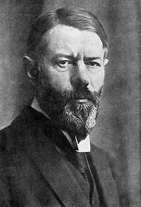 Professor Max Weber (1864-1920), ab 1919 Professor für Sozialökonomie an der Universität München. Er war auch der Nachfolger Brentanos bei der bayerischen Delegation in Versailles. (Bayerische Staatsbibliothek, Bildarchiv port-001405)