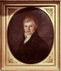 Johann Christoph von Aretin (1772-1824) wurde 1802 zum Hofbibliothekar ernannt. Er war maßgeblich an der Sichtung der aufgehobenen Klosterbibliotheken beteiligt. Gemälde von Franz Joseph Zoll (1770–1833), 1806. (Bayerische Staatsbibliothek, Bildarchiv port-010879)