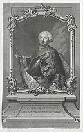 Markgraf Karl Wilhelm Friedrich von Brandenburg-Ansbach (reg. 1729-1757), Kupferstich von Georg Lichtensteger 1700-1781), Nürnberg 1758. (Österreichische Nationalbibliothek, PORT_00061412_01)