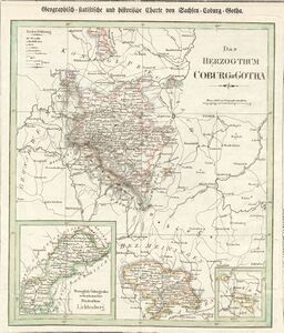 Geographisch-statistische und historische Charte von Sachsen-Coburg-Gotha, Weimar 1827. (Staatsbibliothek, Mapp. VIII,15 g-11)]]