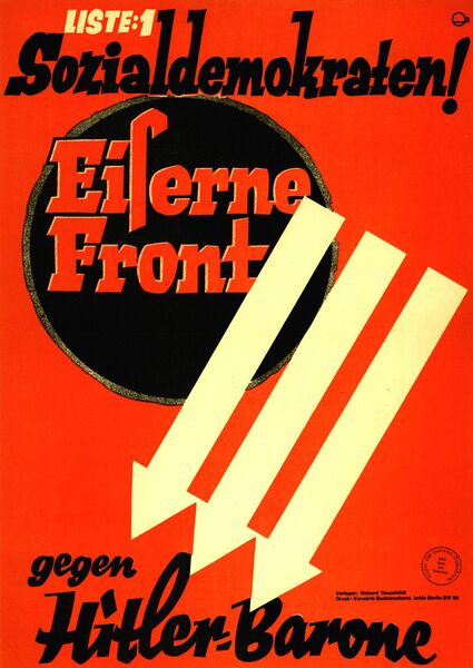 Datei:Plakat SPD Eiserne-Front 1932.jpg