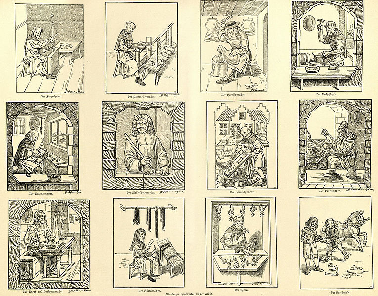 Datei:Darstellung mittelalterlicher Handwerker.jpg