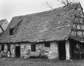 Hofhäuslein, Fachwerk, 1473 d, ursprünglich Stöckach, jetzt Freilandmuseum Bad Windsheim, Fotografie Konrad Bedal, 1978. (Freilandmuseum Bad Windsheim)