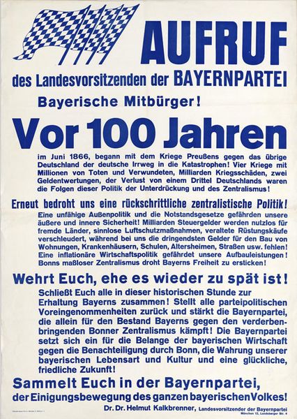 Datei:Wahlplakat Bayernpartei Landtagswahl 1966.jpg